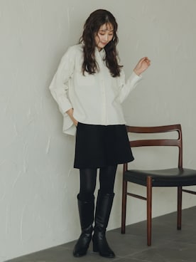 「nissen（ニッセン）のアイテム」を使った、nissen Petit Modelsさん（レディース・153cm）の秋コーディネート