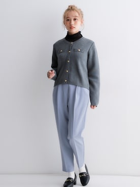 「nissen（ニッセン）のアイテム（Tシャツ/カットソー）」を使った、nissen Petit Modelsさん（レディース・149cm）の夏コーディネート