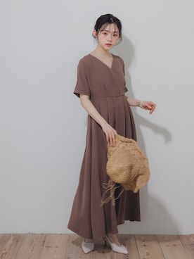 「レギュラー」｜「アイテム（ワンピース/ドレス）」を使った、nissen Petit Modelsさん（レディース・148cm）の春コーディネート