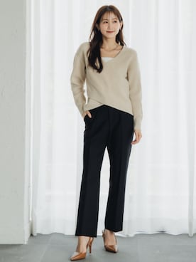 「nissen（ニッセン）のアイテム」を使った、nissen Petit Modelsさん（レディース・153cm）の秋コーディネート