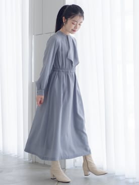 「レギュラー」｜「アイテム（ブーツ）」を使った、nissen Petit Modelsさん（レディース・152cm）の秋コーディネート