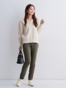 「nissen（ニッセン）のアイテム」を使った、nissen Petit Modelsさん（レディース・153cm）の秋コーディネート