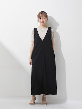 「アイテム（ワンピース）」を使った、nissen Petit Modelsさん（レディース・149cm）の春コーディネート