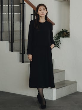 「アイテム（フォーマルスーツ/小物）」を使った、nissen Petit Modelsさん（レディース・153cm）の秋コーディネート