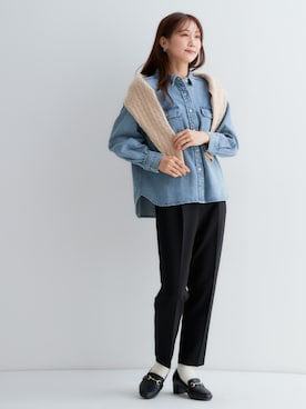 「アイテム（カーディガン/ボレロ）」を使った、nissen Petit Modelsさん（レディース・153cm）の夏コーディネート