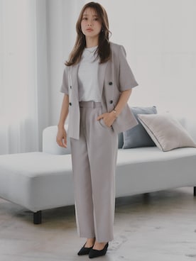 「nissen（ニッセン）のアイテム（ジャケット/アウター）」を使った、nissen Petit Modelsさん（レディース・150cm）の春コーディネート