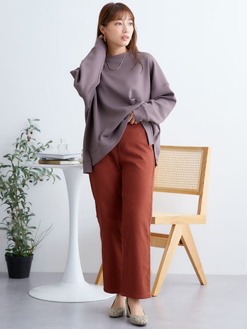 nissen（ニッセン）の「小さいサイズ ダンボールニットスウェット