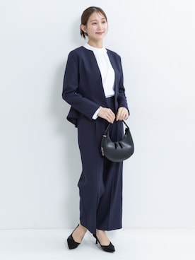 「アイテム（フォーマルスーツ/小物）」を使った、nissen Petit Modelsさん（レディース・153cm）の秋コーディネート