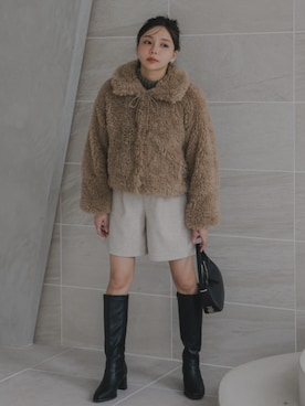 「nissen（ニッセン）のアイテム」を使った、nissen Petit Modelsさん（レディース・155cm）の秋コーディネート