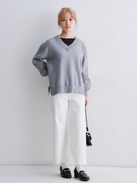 「nissen（ニッセン）のアイテム」を使った、nissen Petit Modelsさん（レディース・149cm）の秋コーディネート