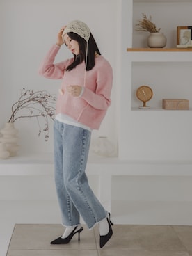 「nissen（ニッセン）のアイテム」を使った、nissen Petit Modelsさん（レディース・155cm）の秋コーディネート