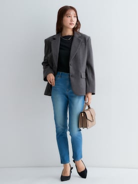 「nissen（ニッセン）のアイテム」を使った、nissen Petit Modelsさん（レディース・153cm）の秋コーディネート