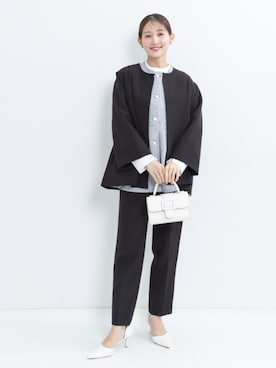 「アイテム（フォーマルスーツ/小物）」を使った、nissen Petit Modelsさん（レディース・153cm）の秋コーディネート