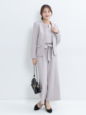 「アイテム（スーツセット）」を使った、nissen Petit Modelsさん（レディース・153cm）の秋コーディネート