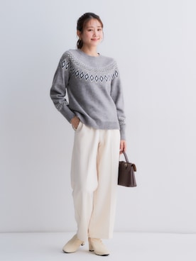 「nissen（ニッセン）のアイテム」を使った、nissen Petit Modelsさん（レディース・153cm）の秋コーディネート