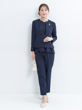 「アイテム（スーツセット）」を使った、nissen Petit Modelsさん（レディース・153cm）の秋コーディネート