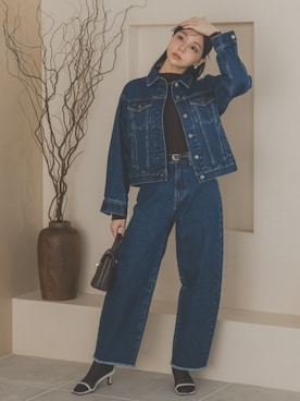 「nissen（ニッセン）のアイテム」を使った、nissen Petit Modelsさん（レディース・155cm）の秋コーディネート
