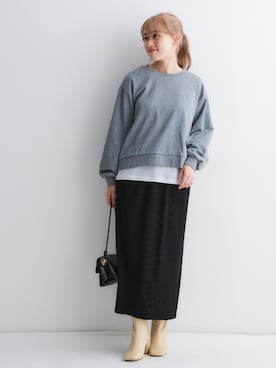 「nissen（ニッセン）のアイテム（Tシャツ/カットソー）」を使った、nissen Petit Modelsさん（レディース・149cm）の秋コーディネート