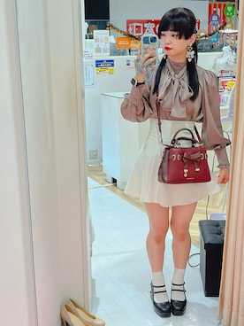 「TITTY&CO.（ティティーアンドコー）のアイテム」を使った、まいさん（レディース・162cm）の秋コーディネート