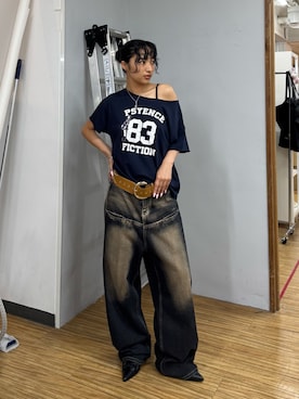 ワンショルダートップス」の人気ファッションコーディネート - WEAR