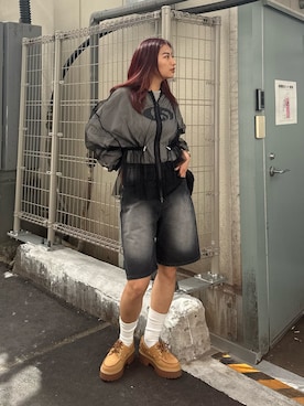 「チュール」｜niinainさん（レディース・160cm）の春コーディネート