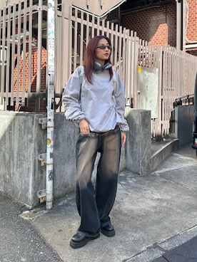 「ナイロンパーカー」｜「アイテム（トップス）」を使った、niinainさん（レディース・160cm）の冬コーディネート