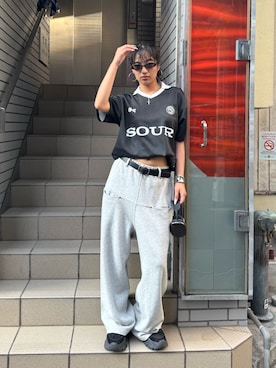 「スウェットパンツ」｜niinainさん（レディース・160cm）の夏コーディネート