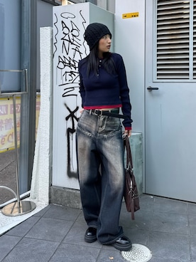 「冬コーデ」｜niinainさん（レディース・160cm）の冬コーディネート