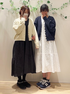 「アーノルドパーマー」｜「アイテム（ワンピース/ドレス）」を使った、アーノルドパーマー@イオンモール東員店さん（レディース・164cm）の春コーディネート