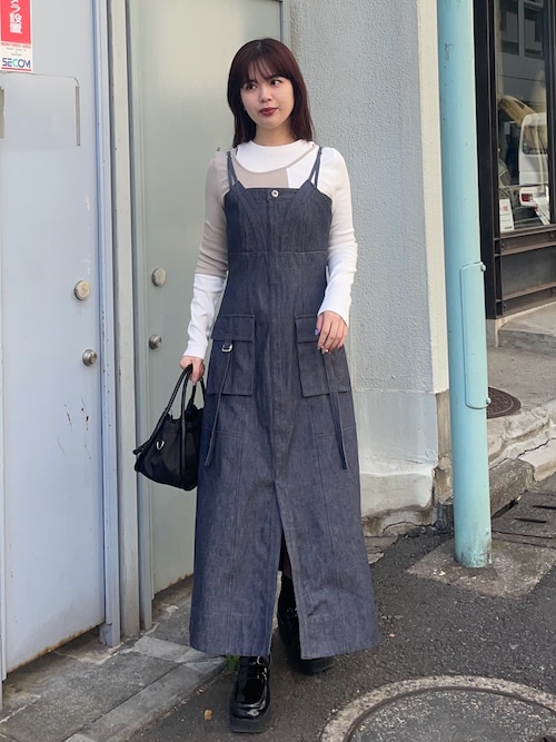 セール】レイヤーアシメカットアウトカットソー｜ウォッシャブル/ロンT