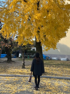 「アイテム（つなぎ/オールインワン）」を使った、solaさん（レディース・154cm）の冬コーディネート