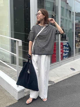 「grace grace （グラスグラス）のアイテム」を使った、ISHIDAさん（レディース・158cm）の夏コーディネート