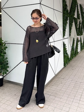 「NOLLEY’S（ノーリーズ）のアイテム」を使った、ISHIDAさん（レディース・158cm）の春コーディネート