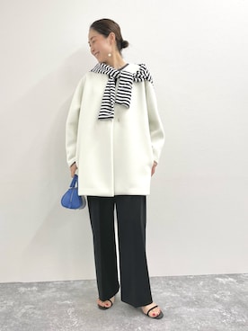 「春コート」｜「アイテム（ブルゾン）」を使った、ISHIDAさん（レディース・158cm）の冬コーディネート
