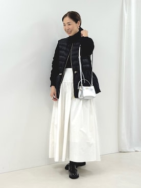 「アイテム（タイツ/ストッキング）」を使った、ISHIDAさん（レディース・158cm）の秋コーディネート