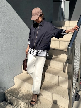 「NOLLEY’S（ノーリーズ）のアイテム」を使った、ISHIDAさん（レディース・158cm）の春コーディネート