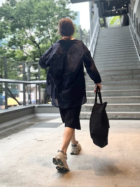 「アイテム（チャーム）」を使った、ISHIDAさん（レディース・158cm）の夏コーディネート
