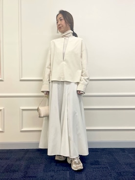 「リブタートルネック」｜ISHIDAさん（レディース・158cm）の冬コーディネート