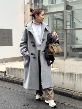 「アイテム（ピアス（両耳用））」を使った、ISHIDAさん（レディース・158cm）の冬コーディネート