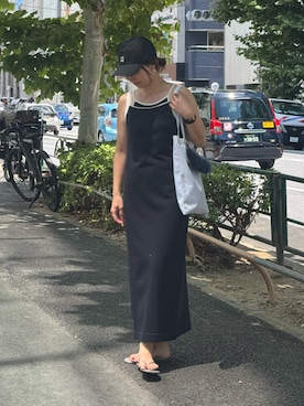 「アイテム（チャーム）」を使った、ISHIDAさん（レディース・158cm）の秋コーディネート