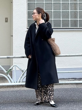 「アイテム（イヤリング）」を使った、ISHIDAさん（レディース・158cm）の秋コーディネート