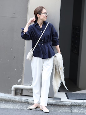 「grace grace （グラスグラス）のアイテム」を使った、ISHIDAさん（レディース・158cm）の夏コーディネート