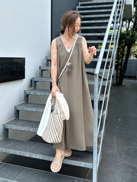 「grace grace （グラスグラス）のアイテム」を使った、ISHIDAさん（レディース・158cm）の夏コーディネート