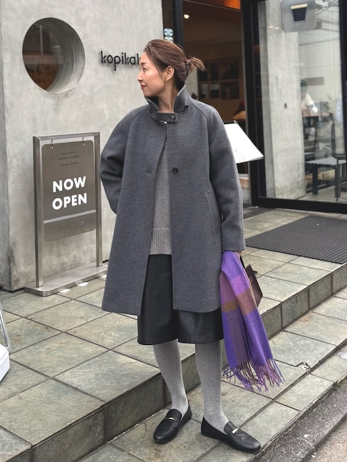 セール】ステンカラー2WAYハーフコート（ステンカラーコート