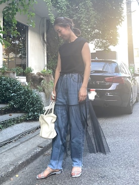 ISHIDAさん（レディース・158cm）の夏コーディネート