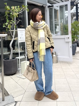 「アイテム（ダウンジャケット/コート）」を使った、ISHIDAさん（レディース・158cm）の秋コーディネート