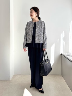 ISHIDAさん（レディース・158cm）の春コーディネート