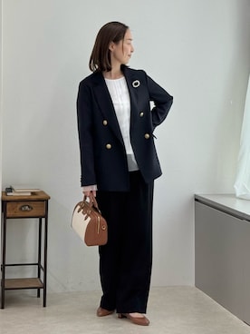 ISHIDAさん（レディース・158cm）の冬コーディネート