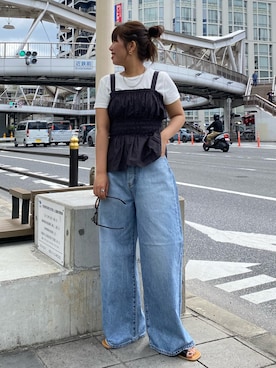 中井菜摘さん（レディース・153cm）の夏コーディネート