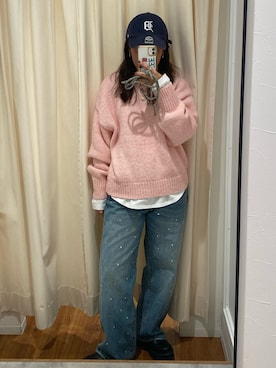 中井菜摘さん（レディース・153cm）の秋コーディネート